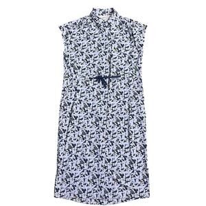 REI CO-OP Womens Sun Up Floral Shirt Dress S Night Garden Lilac Pockets Athletic